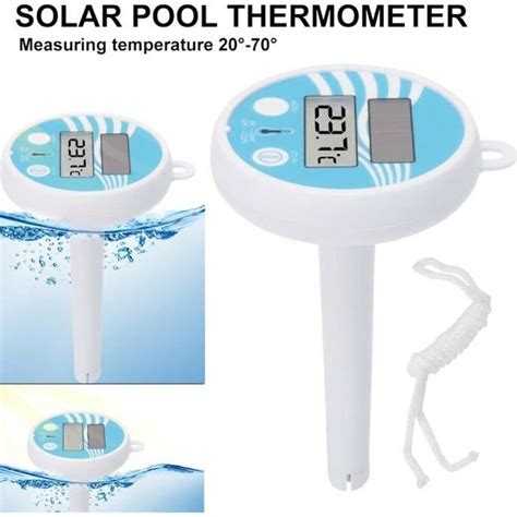 Thermomètre numérique à énergie solaire Outil de mesure précise de la