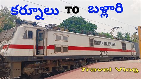 Hyderabad To Goa Vasco Da Gama Weekly Express Train Vlog Kurnool To