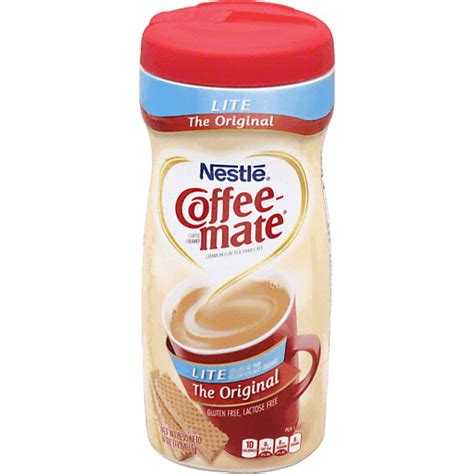 Nestle Coffeemate Original Lite Powder Coffee Creamer 16 Oz Canister Creamers And Sweeteners