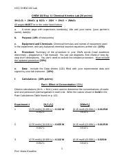 CHEM 102 Exp 11 Format Rubric Calculation Kinetics UPDATED2020 3 Docx