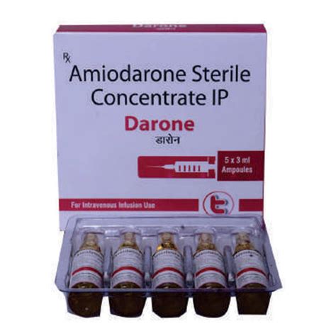 Amiodarone Sterile Concentrate Injection At Best Price In Ahmedabad