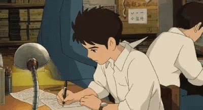 Anime Boy GIF - Anime Boy Studying - Discover & Share GIFs