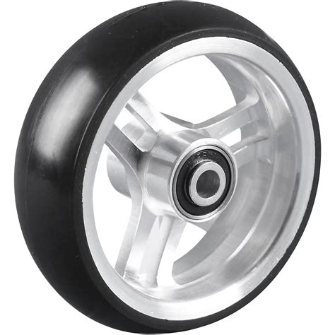 spoke wheel  solid rubber tyres ball bearings aluminium rim
