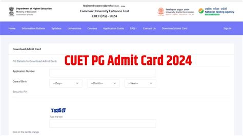 Cuet Pg Admit Card 2024 For March 28 Exam Out At Pgcuet Samarth Ac In