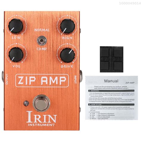 Ammoon Irin Overdrive Guitar Effect Pedal With Normal Compression Modes