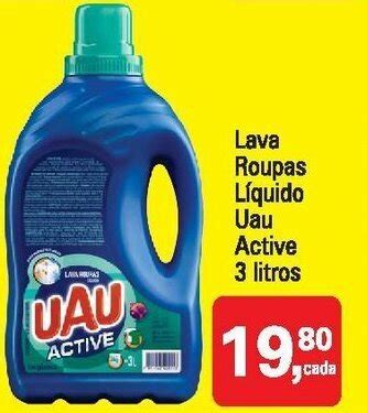 Lava Roupas Liquido Uau Active L Oferta Na Mineir O Atacarejo