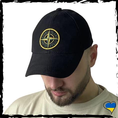 Купить Кепка Stone Island. Кепка SI, Стон Айленд. Унисекс, черный ...