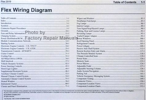 2019 Ford Flex Electrical Wiring Diagrams Manual Original Factory Repair Manuals