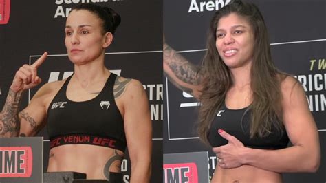 Raquel Pennington Mayra Bueno Silva Ufc 297 Weigh Ins Mma Junkie