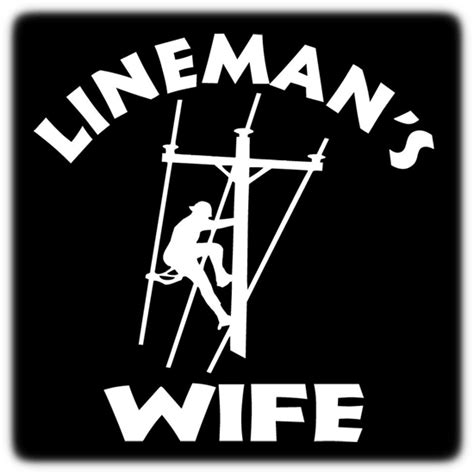 Lineman S Wife Decal With Pole