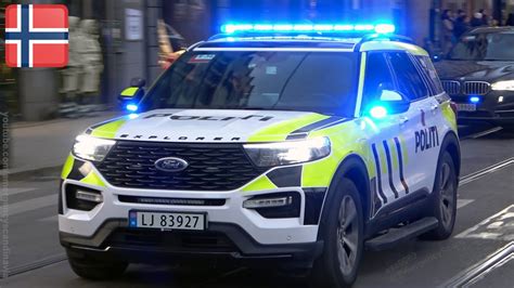 Police Ford Explorer And Security Vehilces In Oslo No 122022 Youtube