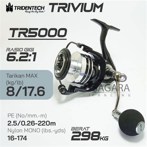 Jual Reel Tridentech Trivium Reel Pancing Spinning Shopee Indonesia