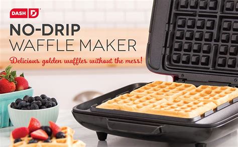 Dash No Drip Belgian Waffle Maker Waffle Iron 1200w Waffle Maker Machine Aqua