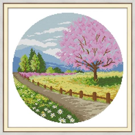 Buy Four Seasons Spring Cross Stitch Kits Needlework Australia Needlework Kits Uk