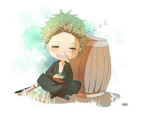 Roronoa Zolo / Roronoa Zoro, sleeping, text, cute, booze, barrel, snot ...