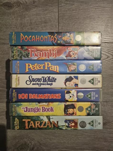 WALT DISNEY CLASSICS VHS Tapes Job Lot Collection Bundle X 7 6 99