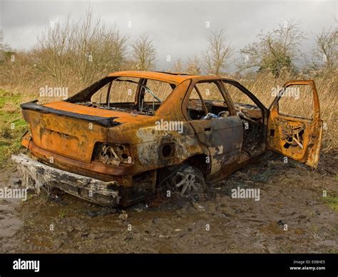 Burnt out car hi-res stock photography and images - Alamy