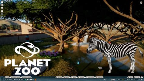 Planet Zoo : Building a Zebra enclosure - YouTube