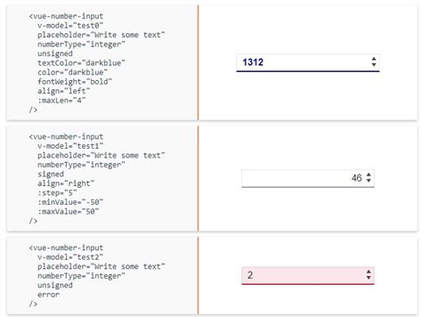 Number Input With Rich Functionality For Vue Js