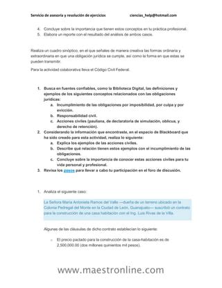 Derecho De Las Obligaciones S Pdf