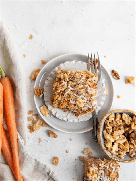 Carrot Cake Baked Oatmeal • Fit Mitten Kitchen