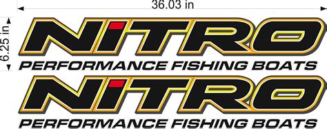 Nitro Boats Logopair 36 Vinyl Watercraft Power Sports