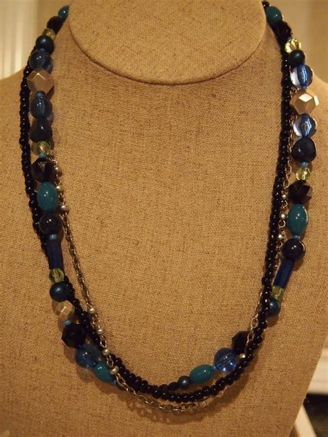 Midnight Blue Retired Premier Designs Necklace