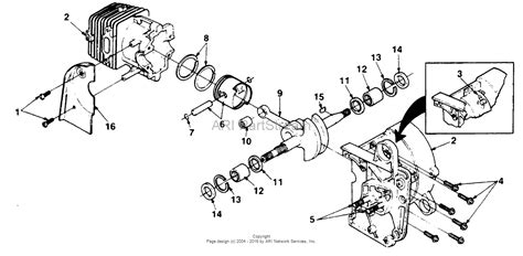 Homelite 330 Chain Saw Ut 10672 Parts Diagram For Engine Internals