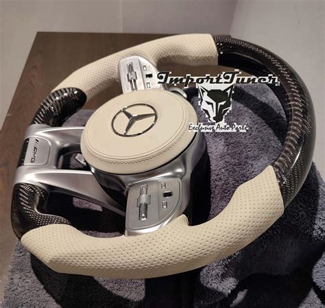 Volante Mercedes Amg Carbono Beige Importtuner