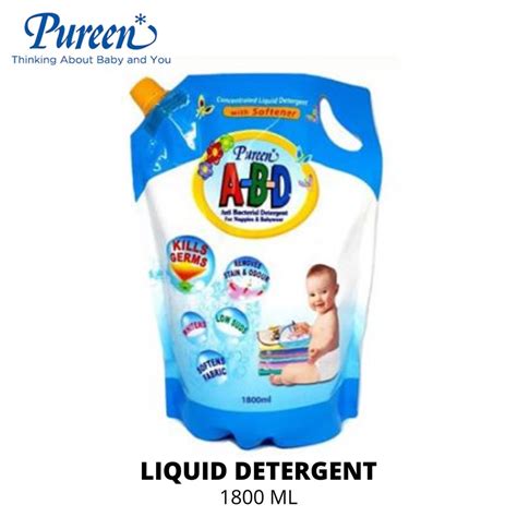 Pureen ABD Anti Bacterial Baby Laundry Liquid Detergent 1800ml