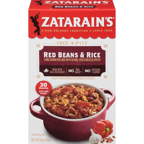 Zatarain S Red Beans Rice 8 Oz Walmart