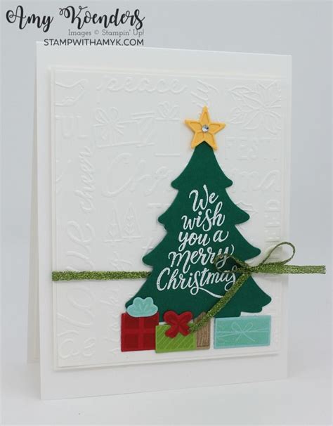 Stampin’ Up! Merriest Trees Christmas Card Tutorial