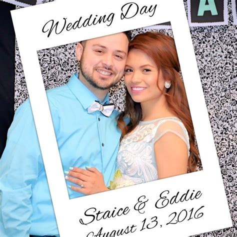 Selfie Frame Polaroid Style Wedding Cutout Photo Booth Prop Poster