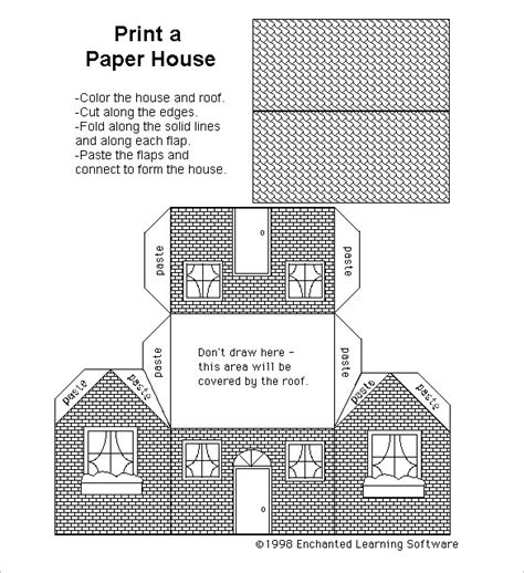 14 Paper House Templates Pdf Doc