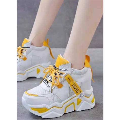 Jual Sneakers Wanita Jintu Korean Fashion Semi Boots Terbaru Sepatu