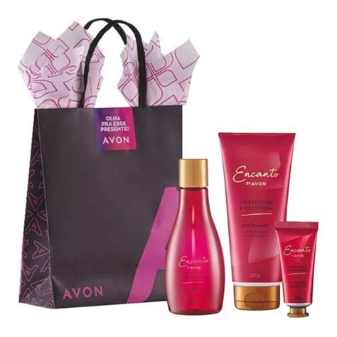 Avon Encanto Irresist Vel Poderosa Kit Presente Parcelamento