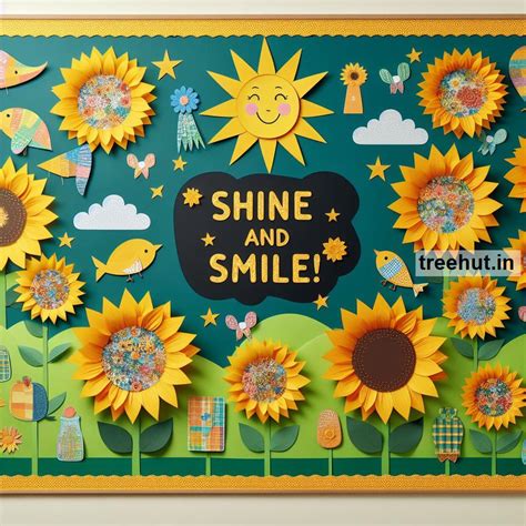 Sunflower Bulletin Board Ideas, School Bulletin Board Ideas, Summer Bulletin Board