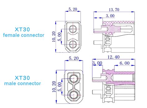 Amass Female Male Connectors Xt60 Xt90 Xt90s Xt30 Mr30 Mr60 Mt60 Mt30