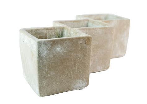 Triple Concrete Planter Floral Supply Market