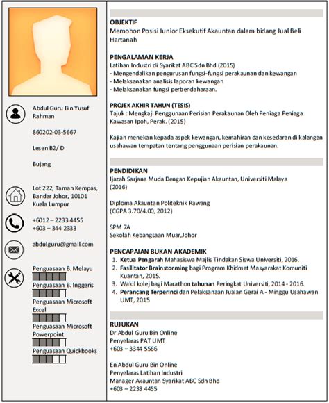 Cara Nak Menulis Resume Yang Baik Di Dalam Cv