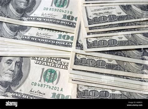 5000 Dollars In Cash In One Hundred American Currency Dollars Stock