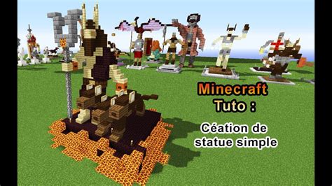 Minecraft Tuto Statue Simple Du Dieu Hadès Youtube