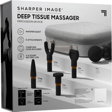 Customer Reviews Sharper Image Powerboost Deep Tissue Massager Black