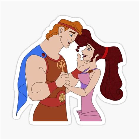 Fanart Hercules And Meg Sticker For Sale By Wildmoonent Redbubble