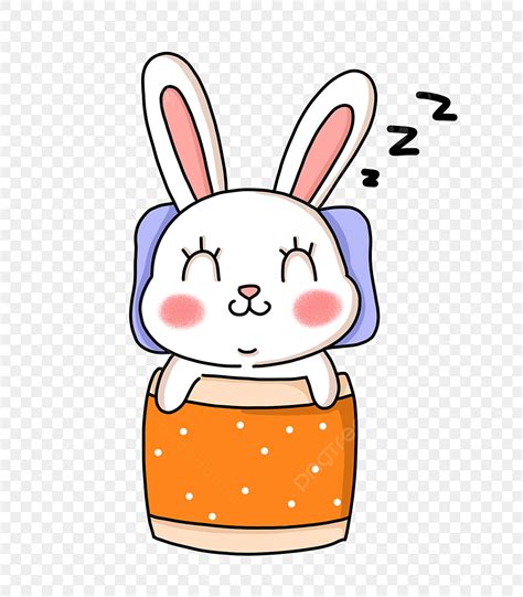 Sleeping Rabbit Cartoon