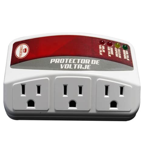 Protector De Voltaje 3 Tomas 110v Condesa