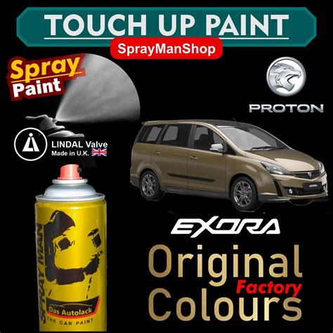 Proton Exora Touch Up Paint UK Lindal Aerosol Valve 400ml Spray Paint