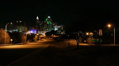 Raleigh Skyline at Night Photograph by Robert Tallman | Pixels