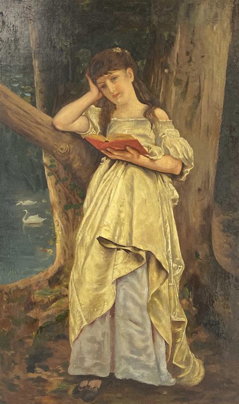 Sold Price Antique Victorian Girl Portrait Oil Painting August 5
