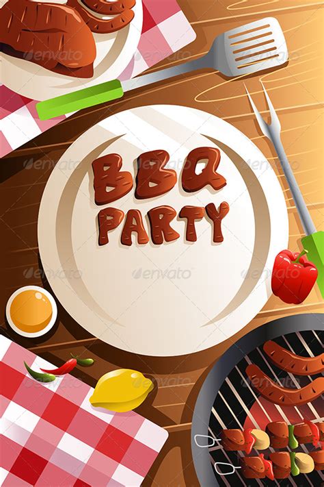 Barbeque Party Poster By Artisticco Graphicriver